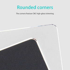 Alfombrilla de ratón de metal y aluminio con logotipo, alfombrilla de ratón fina, suave y dura, resistente al agua de doble cara, Control rápido y preciso para la Oficina y el hogar - Product Image 4