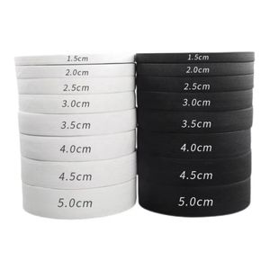 Bande élastique plate tricotée noire et blanche de 1,5 cm à 5 cm de large, ruban extensible pour canapé et quincaillerie - Product Image 1