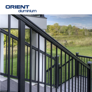 Nhà Máy Bán Hàng Trực Tiếp Bán Buôn Giá Hiện Đại Nhôm Lan can Nhôm Kính Lan can Nhôm Lan can Thiết Kế - Product Image 4