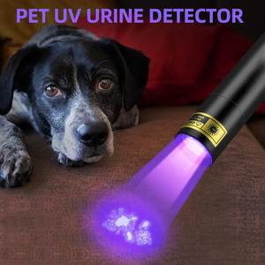 UV <b>LED</b> Blacklight Flashlight 395nm Mini <b>Rechargeable</b> Aluminum Alloy Lamp Pet Urine Stains Detection Resin Curing Fluorescent - Product Image 2