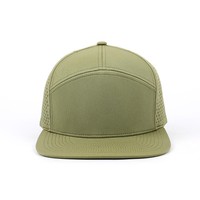 Casquette de baseball à 7 panneaux découpée au laser perforée Casquette de golf non structurée en polyester pour le sport et la course à pied de papa Gorras