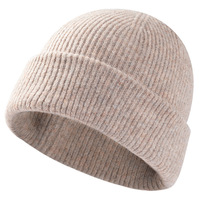 Gorro de Punto Holgado Deportivo al por Mayor, Gorro de Invierno Cálido para Mujer, Gorro de Ciclismo con Vuelta, Gorro Beanie Liso
