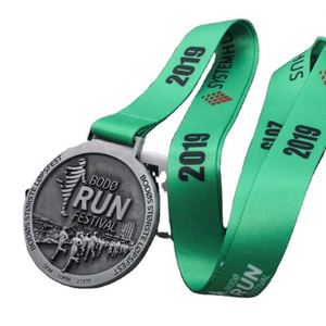 Medalla Deportiva de Aleación de Zinc 3D en Plata Antigua Personalizada de Fábrica, Producción Rápida, Entrega Inmediata - Product Image 6