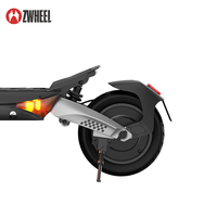 ZWHEEL Scooter Eléctrico Plegable T8 de Mejor Relación Calidad-Precio para Adultos, Batería de Litio de 48V, Motor de 1200W, Frenos de Disco, Suspensión Delantera y Trasera