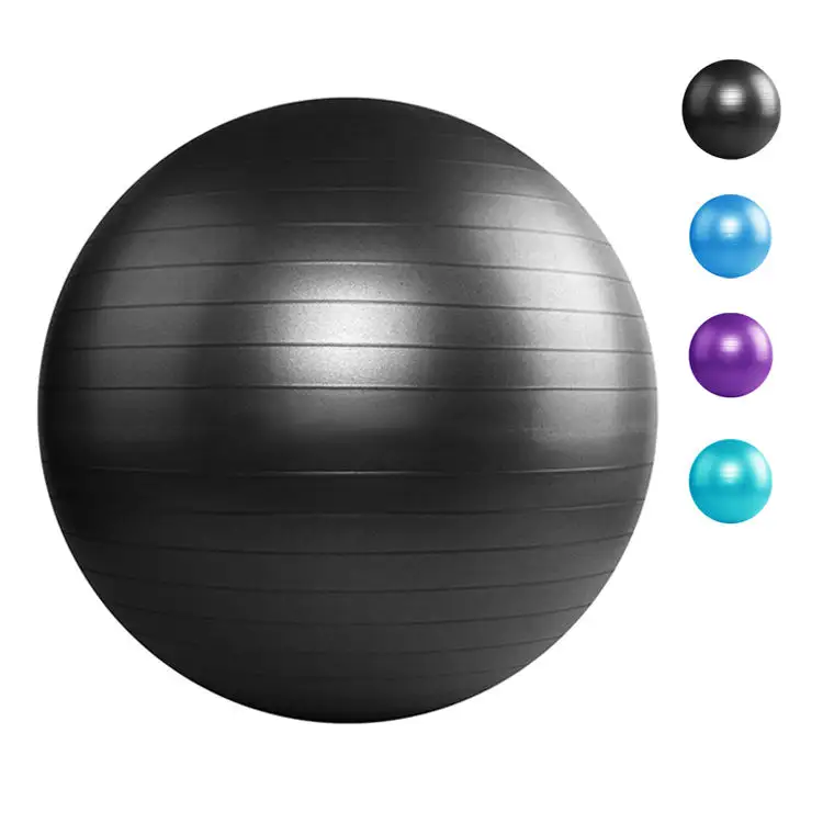 Bola Olahraga Yoga Gym Logo Kustom Bola Latihan dengan Pompa Udara Boga Olahraga Profesional Bantalan 200 Kg Grosir