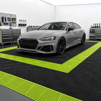 Dalles de sol de garage en PP vierge certifiées EU EPR REACH, antidérapantes, drainantes, à emboîtement, pour garage