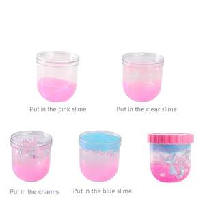 CHENXI 2026 Juego de Slime Transparente de Alta Calidad con Perlas de Sirena, Juguete Antiestrés de Lodo Cristalino para Apretar, Slime de Doble Color - Product Image 3