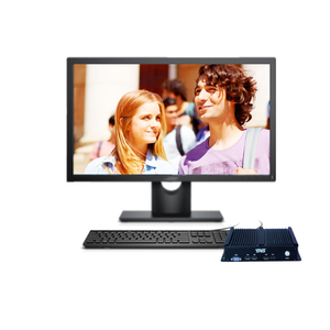 Mini PC industrial sin ventilador de cuatro núcleos Intel Core de alto rendimiento 6 * USB 2 * RS232 HD VGA compatible con pantalla Dual - Product Image 1