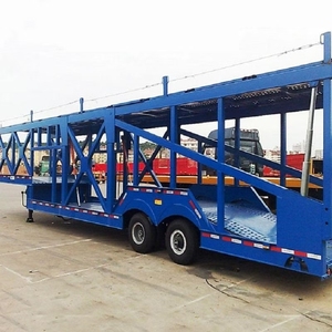 New Steel Double Deck 2-3 Axle Diesel Automatic Transmission Semi-<b>Trailer</b> <b>Car</b> Hauler 20-200Tons Capacity 13.75m - Product Image 3