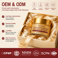 Máscara Facial Peel-Off de Ouro OEM ODM Marca Própria com Peptídeo de Veneno de Cobra, Firmadora, Hidratante, Suavizante de Linhas Finas, Sem Fragrância, Para Todos os Tipos de Pele