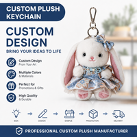 Peluche personnalisée lapin floral brodé, cadeau de vacances, vente en gros, OEM, ODM, faible MOQ, direct usine