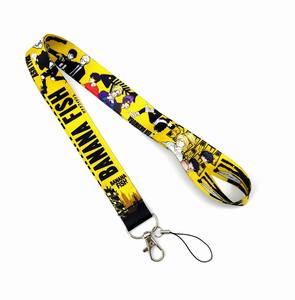 Cordón de diseñador de <span class=keywords><strong>Anime</strong></span> <span class=keywords><strong>BANANA</strong></span> <span class=keywords><strong>FISH</strong></span> para llavero, cubierta de tarjeta de identificación, soporte de insignia USB para teléfono móvil, llavero, monedero, correas para el cuello - Product Image 6