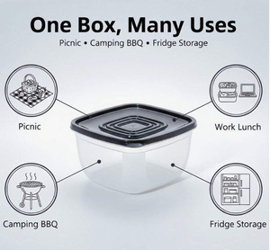 6pcs Food Storage <b>Containers</b> with Lids BPA-Free Microwave and Freezer Safe Meal Prep <b>Containers</b> - Product Image 4