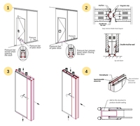 Fabricant de cloisons semi-automatiques sur mesure avec système de scellage par bouton-poussoir pour projets commerciaux et espaces flexibles