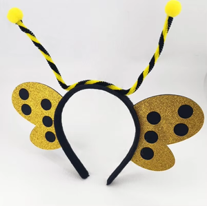 Hong Liang ODM été Bug abeille <span class=keywords><strong>insecte</strong></span> bandeau Cosplay paillettes bandeau coccinelle aile Bopper papillon antenne pour la fête des dames - Product Image 2