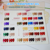 FZANEST blanc laiteux Nude Rose Gel Vernis À Ongles 36 Couleurs Jelly Sheer Gel Vernis Ensemble gel vernis à ongles gelée