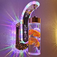 Lampe Murale LED d'Intérieur 12W pour Décoration de Chambre et de Chevet, Luminaire Mural à Fleurs Réelles, Lampe d'Escalier, Veilleuse pour Salon