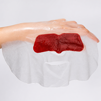 Masque en tissu non tissé apaisant, hydratant et réparateur, à marque privée OEM ODM, enrichi en panthénol et extrait de camélia, anti-rougeurs et antioxydant