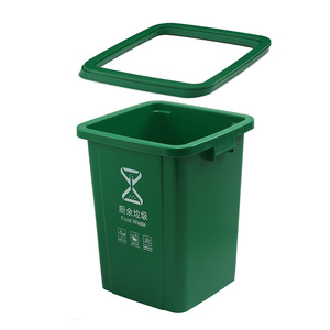 Kitchen Waste <b>Bin</b> With Lid 12L Above Sorting Rectangular Indoor Use - Product Image 3