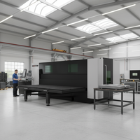Machine de découpe laser à fibre CNC Raycus Enclose Cover 3015 haute puissance 3000W 6000W pour l'acier inoxydable