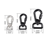Mousqueton pivotant robuste pour chien, en alliage de zinc avec verrouillage à vis, logo couleur personnalisé pour les marques d'accessoires pour animaux de compagnie