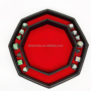 Bandeja de Dados Grande de Cuero PU Personalizada para Juegos de Mesa DND, Accesorio Octagonal para Dados - Product Image 1