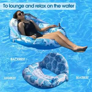 Flotador Inflable de PVC Personalizado para Adultos con Plataforma Acuática y Anillo de Natación - Product Image 5