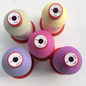 150D/2 photosensitive color sewing thread white turn purple uv embroider thread