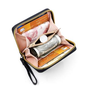 Embroidered Cute Cat Women Short Wallet with Zipper Coin Purse and Wristlet Card Holder for <b>Gifts</b> - Product Image 4