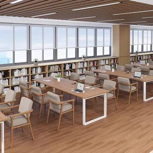 Library Reading <b>Table</b> And Chair Combination New Zealand <b>Pine</b> Minimalist Design Office Space Durable Freestanding 1 Layer - Product Image 4