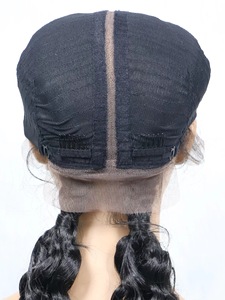 Venditori all'ingrosso di parrucche anteriori in pizzo intrecciato africano <span class=keywords><strong>con</strong></span> <span class=keywords><strong>capelli</strong></span> del bambino per le donne parrucca in pizzo intrecciato parrucche sintetiche intrecciate senza colla - Product Image 3