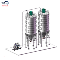 Système de transport pneumatique en phase dense et en phase diluée pour l'alimentation des silos de ciment en sacs de 5 à 50 t/h