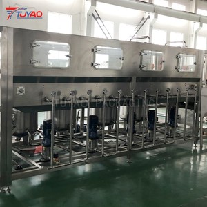 Ligne de production automatique de bouteilles et de fûts d'eau pure de 5 gallons, contrôlée par PLC, 450 BPH, pour les boissons - Product Image 3