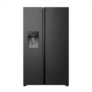 Réfrigérateur côte à côte 513L, sans givre, en acier inoxydable, avec distributeur d'eau, éclairage LED, multi-compartiments, appareil électroménager - Product Image 3