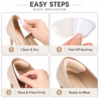 Coussinets en mousse pour talons, inserts antidérapants pour talons trop grands ou trop amples, préviennent les ampoules, soulagent la douleur aux pieds pour hommes et femmes