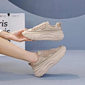 Zapatos Deportivos Casuales de Piel para Mujer, Estilo Moderno 2026, de Alta Calidad, Resistentes al Desgaste, con Suela Gruesa - Product Image 3