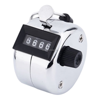 Compteur de pointage portable de taille compacte compteur de tours de chiffres compteur mécanique manuel avec anneau de doigt