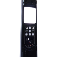 Ventilateur de sol solaire rechargeable 16 pouces, 15000 mAh, portable, avec 3 vitesses, lumière nocturne et sortie USB
