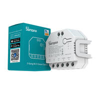 Módulo Inteligente para Persianas Enrollables DIY, Interruptor Sonoff Dualr3, Módulo de Doble Relé, 2 Canales, Medición de Energía Bidireccional, Compatible con Alexa y Google Home