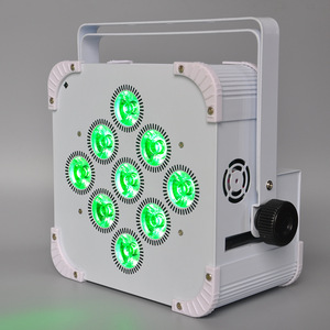 Không Dây 9LED 18W Rgbw <span class=keywords><strong>4</strong></span> Trong <span class=keywords><strong>1</strong></span> Mệnh Phẳng Có Thể Thắp Ánh Sáng <span class=keywords><strong>Led</strong></span> Ánh Sáng Sân Khấu Ánh Sáng Vũ Trường - Product Image 5