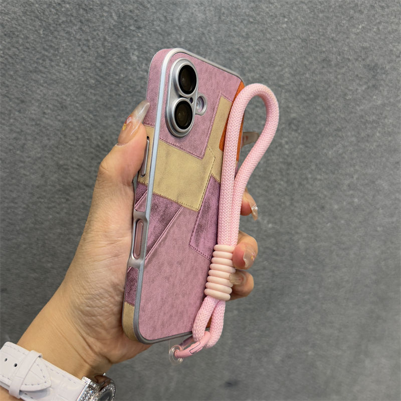 [สีม่วง] เชือกคล้องมือสีชมพู