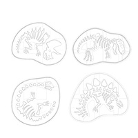 Emporte-pièce en plastique de qualité alimentaire en forme de dinosaure, moule à biscuits personnalisé, outil de cuisson, DIY, Offre Spéciale