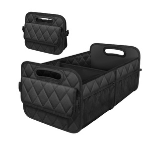 Organisateur de coffre de voiture pliable multifonctionnel avec 6 poches, en polyester imperméable, pour voiture/SUV - Product Image 1