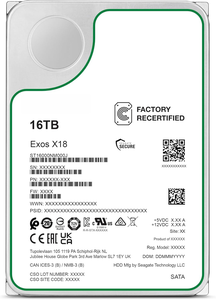 Disco Duro Empresarial Exos X18 de 16 TB, 3.5'', SATA 6 Gb/s, 7200 RPM, 256 MB de Caché, HDD ST16000NM000J - Product Image 2