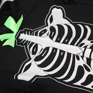 Disfraz <span class=keywords><strong>de</strong></span> Halloween <span class=keywords><strong>de</strong></span> Terror, Máscara <span class=keywords><strong>de</strong></span> Ghostface, Material <span class=keywords><strong>de</strong></span> Poliéster, para Fiestas <span class=keywords><strong>de</strong></span> Adolescentes, Túnica Brillante en la Noche - Product Image 4