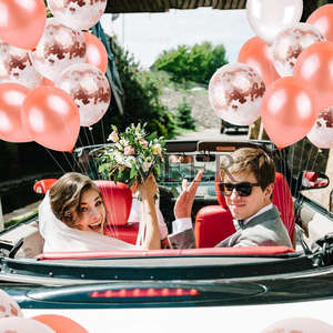 Voile de mariée en or Rose, ballon en or rose, enterrement de vie de jeune fille - Product Image 6