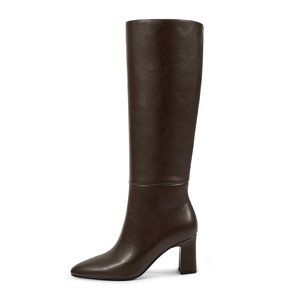 WETKISS Venta al por Mayor <span class=keywords><strong>de</strong></span> <span class=keywords><strong>Botas</strong></span> Retro <span class=keywords><strong>de</strong></span> Otoño Invierno, <span class=keywords><strong>Botas</strong></span> <span class=keywords><strong>Elegantes</strong></span> con Punta <span class=keywords><strong>de</strong></span> Almendra y Tacón Grueso, <span class=keywords><strong>Botas</strong></span> Altas hasta la Rodilla con Cremallera para <span class=keywords><strong>Mujer</strong></span>, Estilo Años 70 - Product Image 2