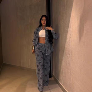 <span class=keywords><strong>Jeans</strong></span> da donna a gamba dritta con perline floreali scintillanti, pantaloni <span class=keywords><strong>larghi</strong></span> alla moda, pantaloni <span class=keywords><strong>lunghi</strong></span> da donna - Product Image 3