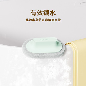 Ouptime Scouring Pad Elliptical Kitchen Cleaning <b>Sponge</b> Scrubber Pad With <b>Handle</b> For Sink Bathtub Tile - Product Image 2