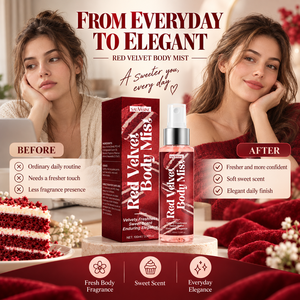 Brume pour le corps pour <span class=keywords><strong>femme</strong></span> Red Velvet en marque propre, 100 ml, <span class=keywords><strong>parfum</strong></span> élégant et durable, <span class=keywords><strong>parfum</strong></span> longue durée, utilisation quotidienne, eau <span class=keywords><strong>de</strong></span> toilette - Product Image 4